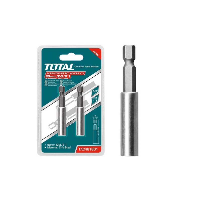 Total Screw Driver Bit Holder 60Mm Tac461601