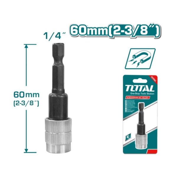 Total Screw Driver Bit Holder Set With Release For Large Torque 60Mm 1Pcs Tac462602