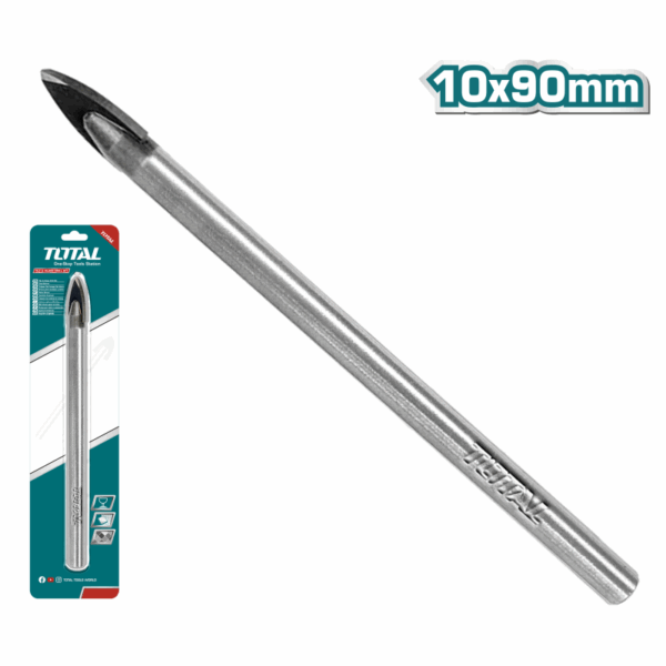 Total Drill Bit For Glass &Amp; Tile 10 X 90Mm Tacg101012