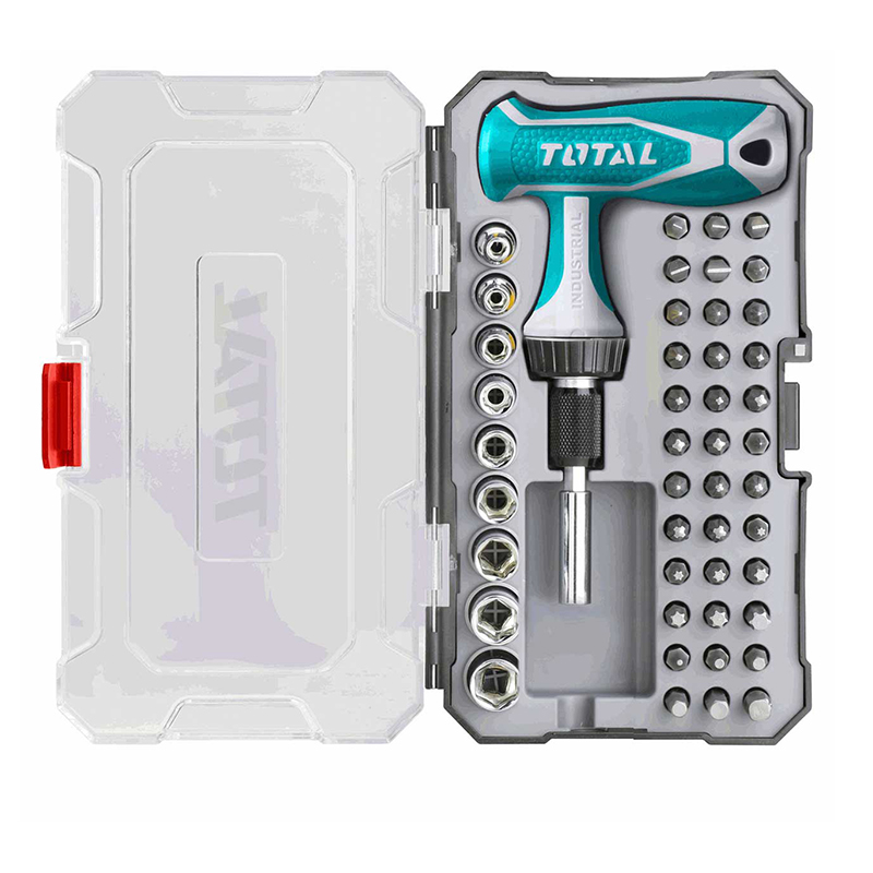 Total T-Handle Wrench Screwdriver Set 48Pcs Tacsd30476