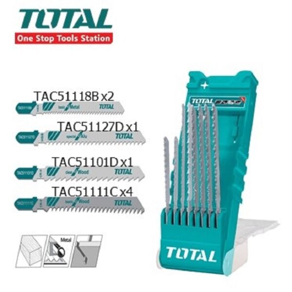 Total Jig Saw Blade 8Pcs Tacsd7386