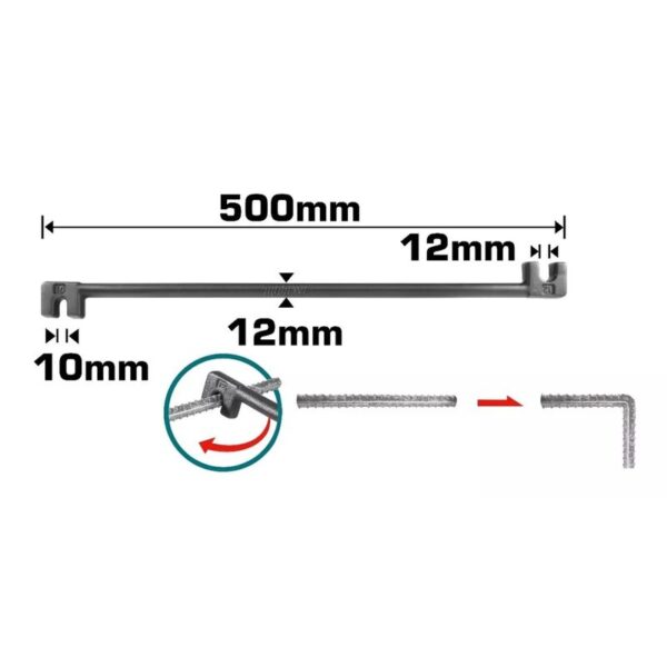Total Bending Bar Size 10Mm &Amp; 12Mm Thbeb10122