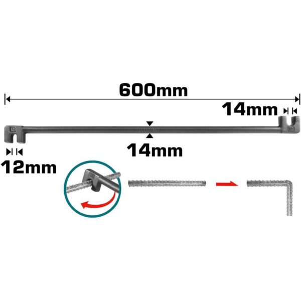 Total Bending Bar Size 12Mm &Amp; 14Mm Thbeb12142