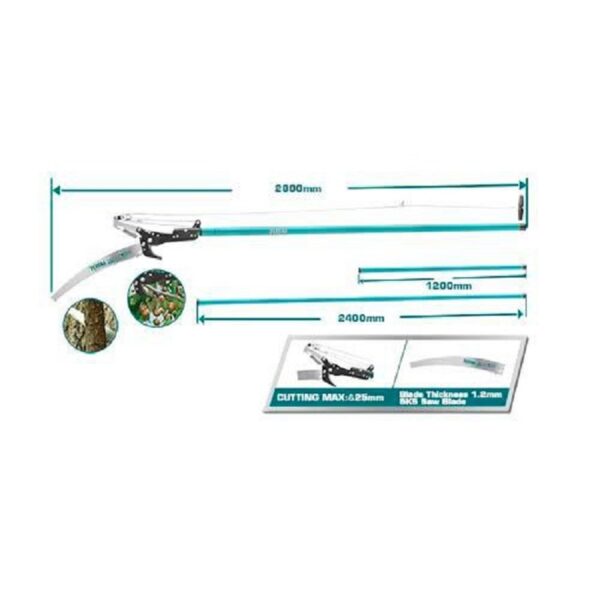 Total Garden Pruner &Amp; Extendable Pole Saw Theps25281