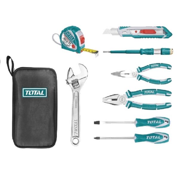 Total Tool Box Hand Tools 8Pcs Set Thkthp90086