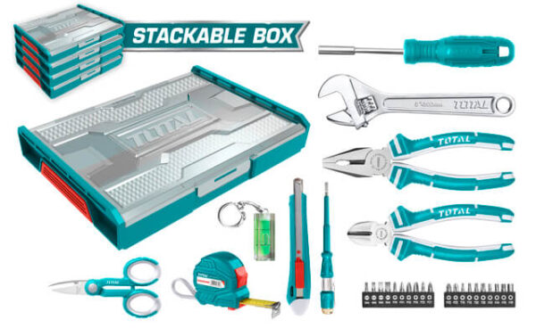 Total Household Tool Box Set 29Pcs Thktv02H291