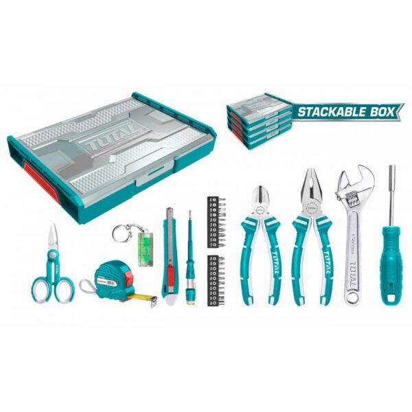 Total Household Tool Box Set 29Pcs Thktv02H291