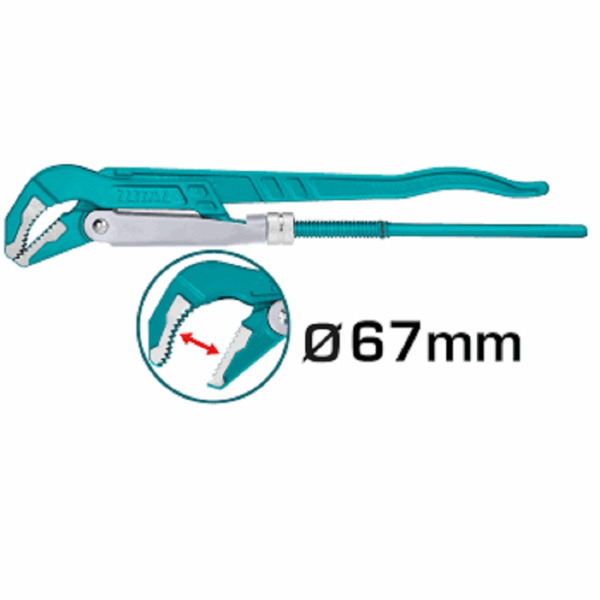 Total Swedish Pipe Wrench 2&Quot; Heavy Duty Tht172021
