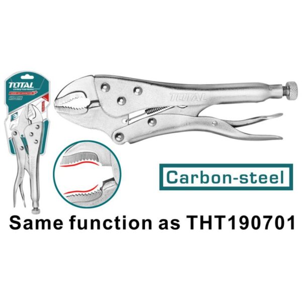 Total Curved Jaw Locking Plier 7&Quot; Tht190703