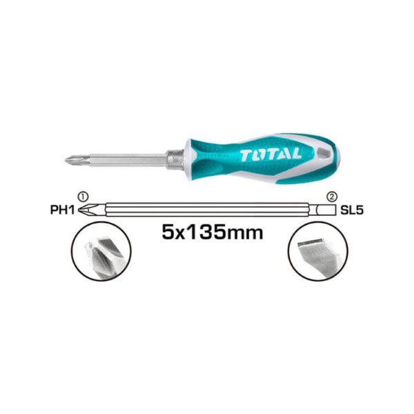 Total Screw Driver 2In1 Set Tht250226