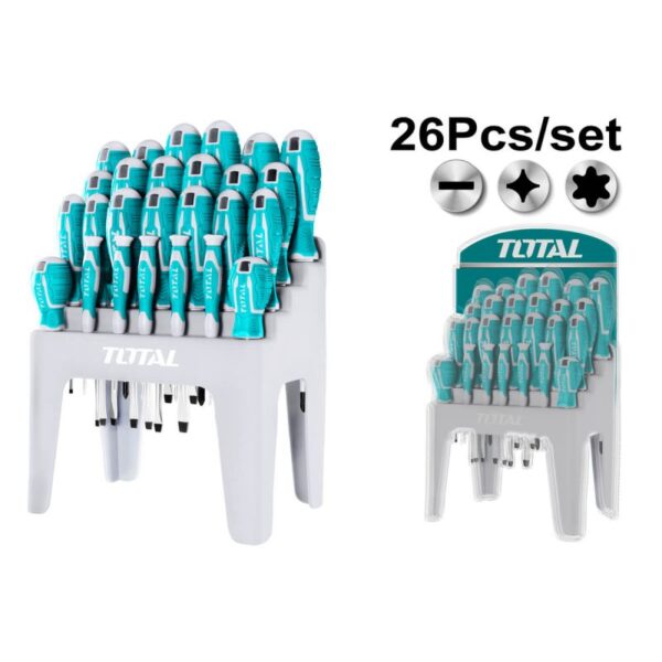 Total Screw Driver 26Pcs Set Tht250626