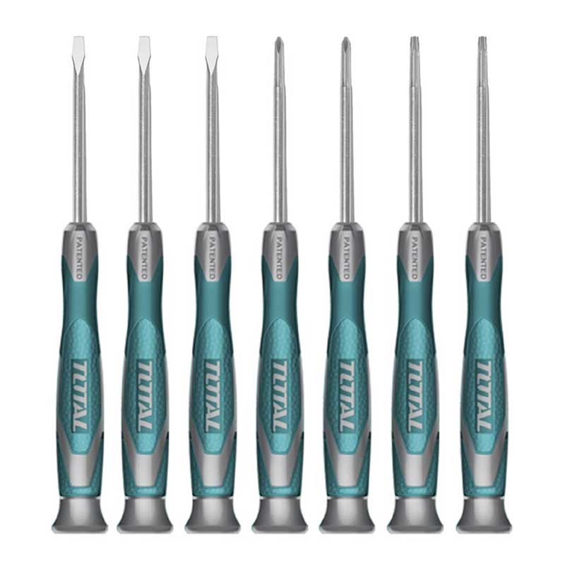 Total Precision Screwdriver Set 7Pcs Tht250726