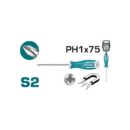 Total Phillips Screw Driver PH1 x 75mm THT26PH1075