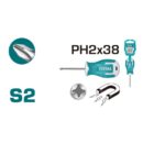 Total Phillips Screw Driver PH2 x 38mm THT26PH2038