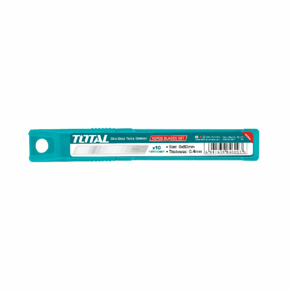 Total Knife Blade Set 9Mm 10Pcs Tht5190901