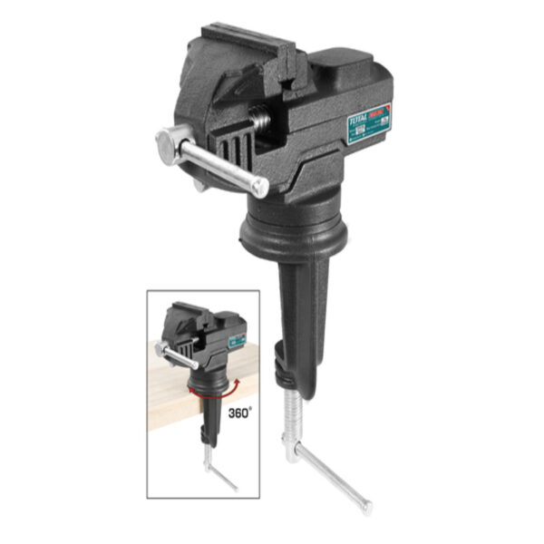 Total Bench Vice Swivel Base 60Mm Tht6126