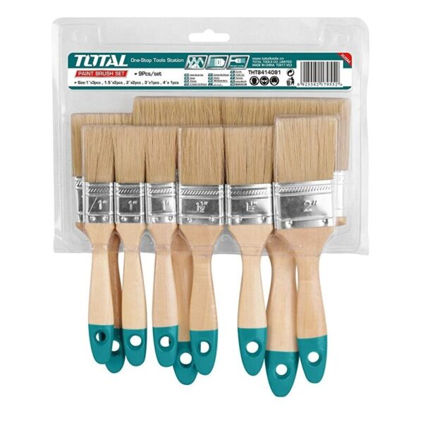 Total Paint Brush Set 9Pcs Tht8414091