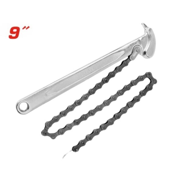 Total Chain Wrench 9&Quot; Drop Forged With Heat Treatment, Chrome Plated Thtcpw0916
