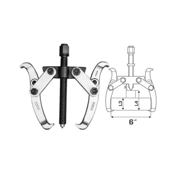 Total Gear Puller 2 Jaws 6&Quot; Thtgp266