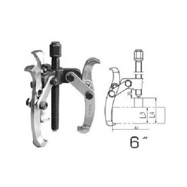 Total Gear Puller 3 Jaws 6&Quot; Thtgp366