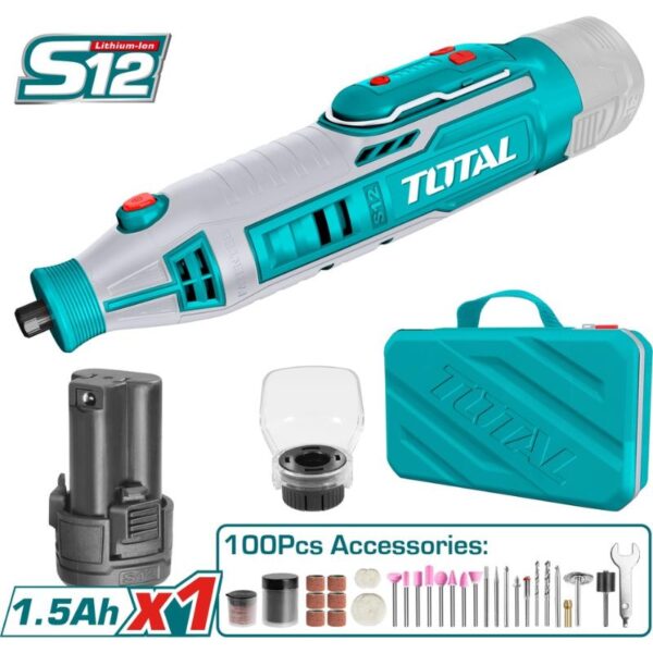 Total Die Grinder Cordless Lithium-Ion 12V 220-240V Tmgli12011