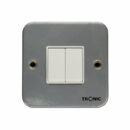 Tronic Metal Clad 2 Gang 2 Way Switch