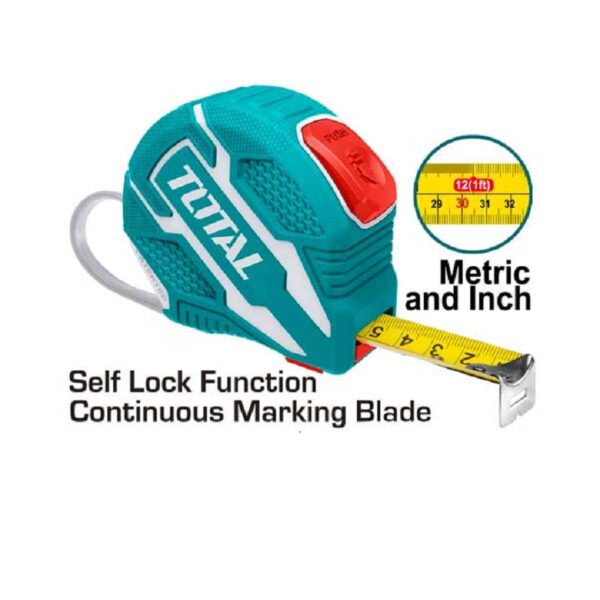 Total Steel Measuring Tape 3M X 16Mm Metric &Amp; Inch Tmt126231