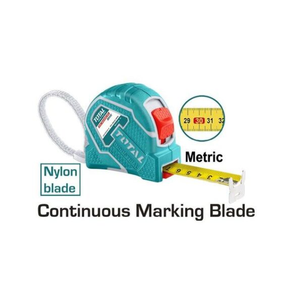 Total Steel Measuring Tape 5m x 19mm Double Hook TMT126651