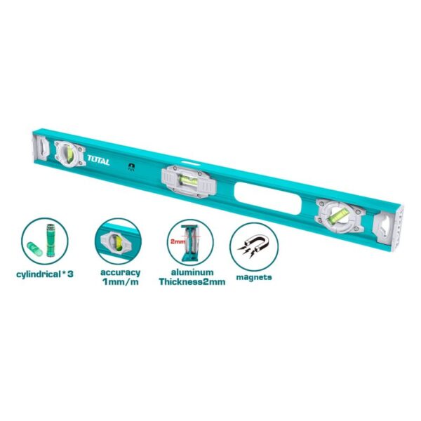 Total Spirit Level With Magnetic Unique Design 80Cm Tmt28026