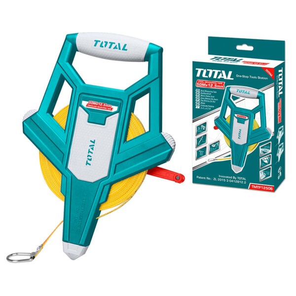 Total Fiber Glass Measuring Tape 50M X 12.5Mm Tmtf12506