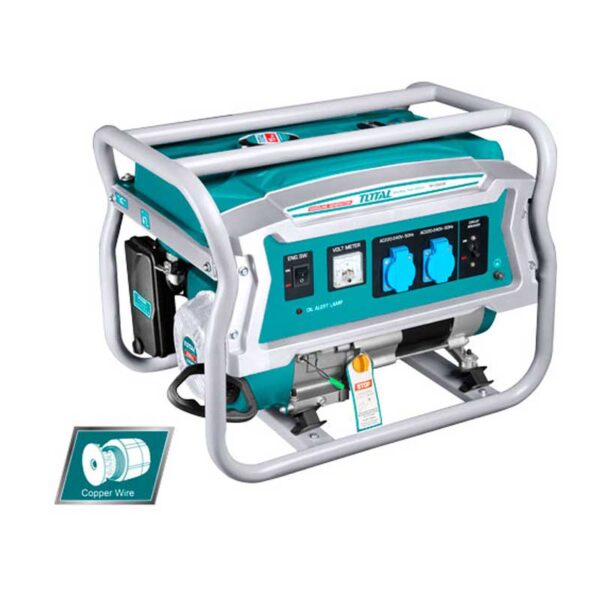 Total Petrol Generator 3.5Kw 4 Stroke Pull Start Tp135006-8