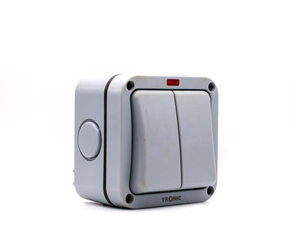 Tronic Waterproof 2 Gang 2 Way Switch