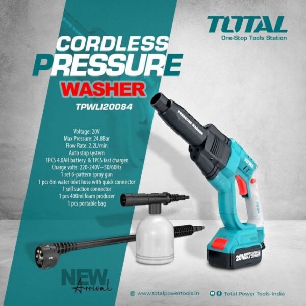 Total Pressure Washer Gun Lithium Ion 20V Tpwli20084