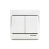 Tronic Big Button 2 Gang 2 Way Switch