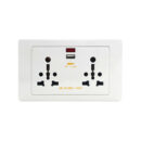 Tronic Twin Universal Socket with 1 USB