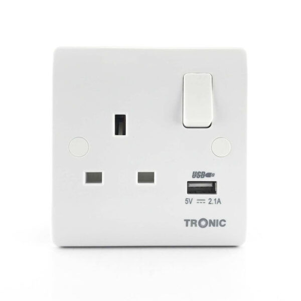 Tronic Single Socket With Usb 13Amps