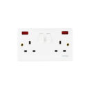 Tronic Twin Switch Socket with Neon Standard
