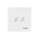 Tronic Telephone Socket White RJ11 4 Line