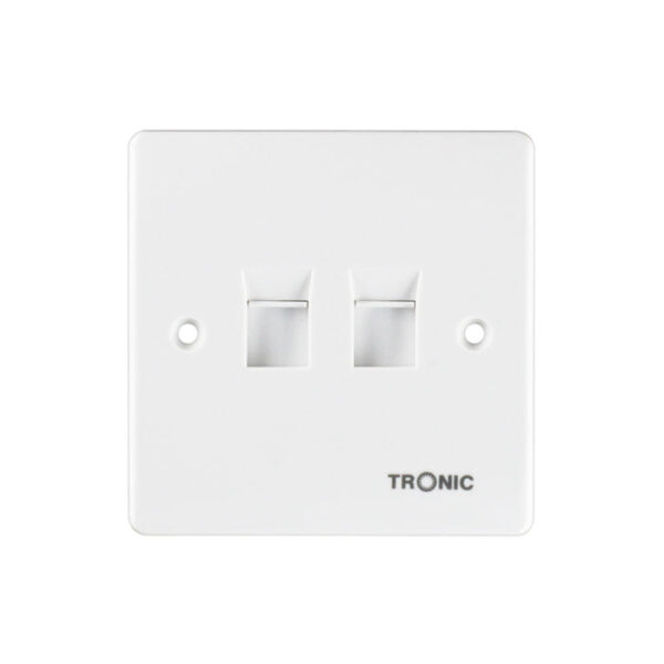 Tronic Telephone Socket White Rj11 4 Line