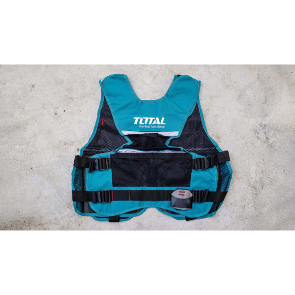 Total Tool Vest With 12 Pockets And 1 Hammer Holder Empty Ttvt1601