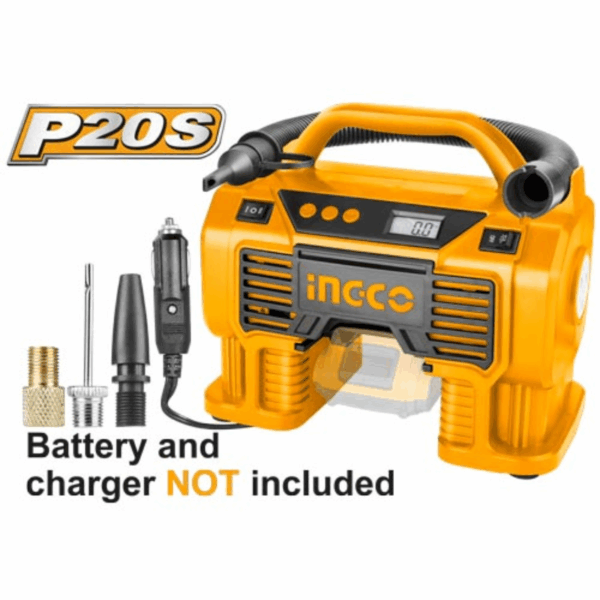 Ingco Lithium-Ion Auto Air Compressor Cacli2002