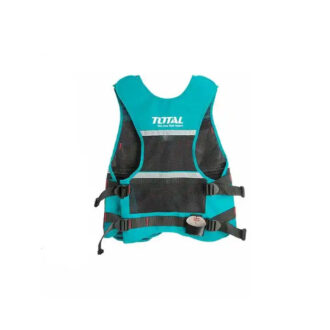 Total Tool Vest with 12 Pockets and 1 Hammer Holder Empty TTVT1601