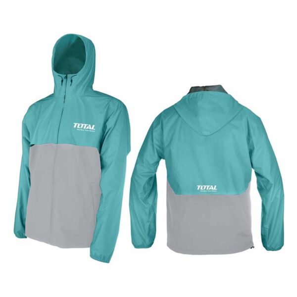 Total Rain Jacket Coated Polyster With Mesh Lining L/Xl/Xxl