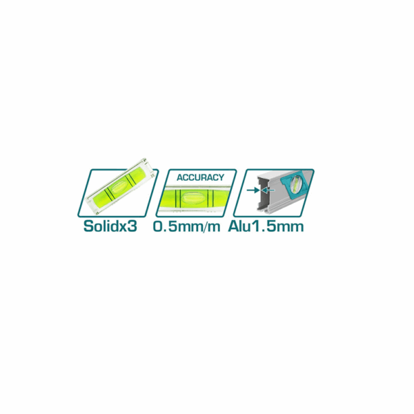 Total Spirit Level With Powerful Magnets 150Cm Tmt215086M