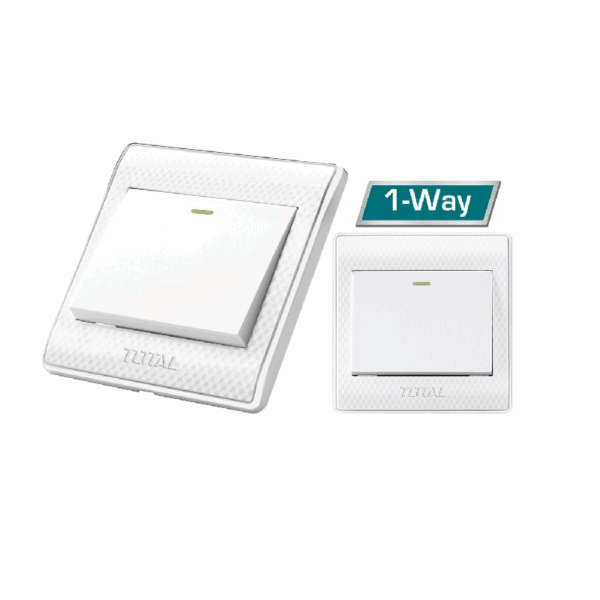 Total 1 Gang Switch Electric 1 Way 16A Thessh01101
