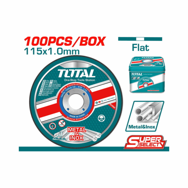 Total Cutting Disc Abrasive Metal Set 100Pcs Tac210115100