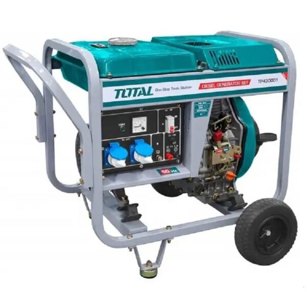 Total Diesel Generator 3Kw Single Phase Pull Start Tp430001-8
