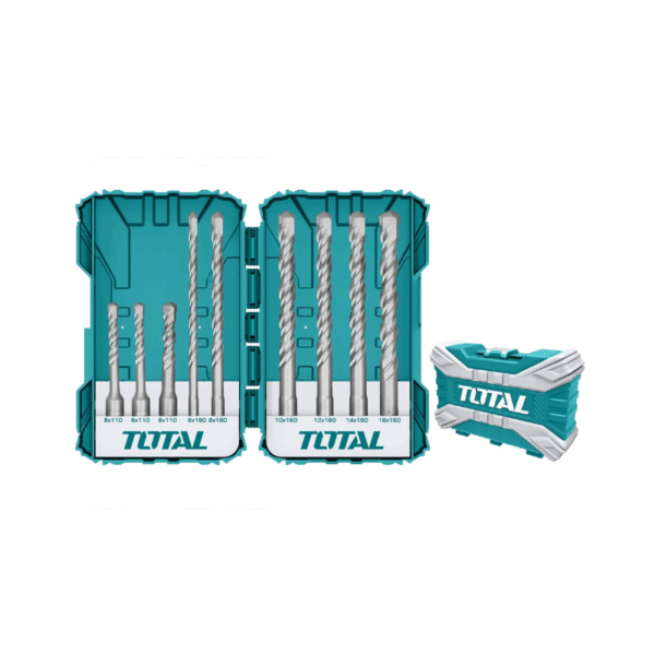 Total Drill Bit Set Sds Plus Pack Of 9 Tacsdl30901