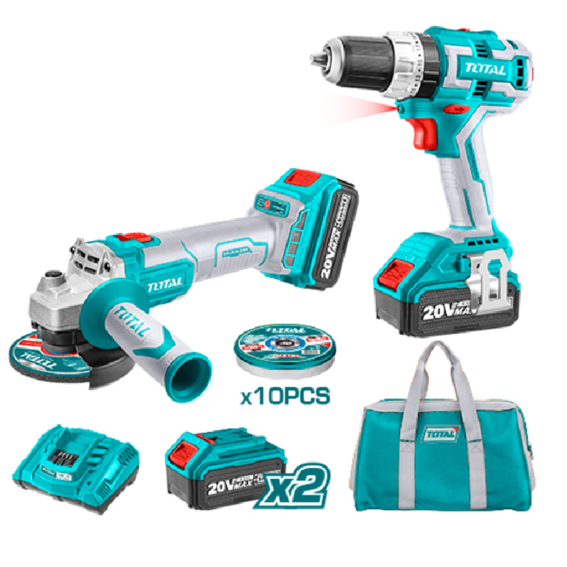 Total Drill Machine Cordless Li-Ion 20V 2Pcs Tckli6015 5 Total Drill Machine Cordless Li-Ion 20V 2Pcs Tckli6015