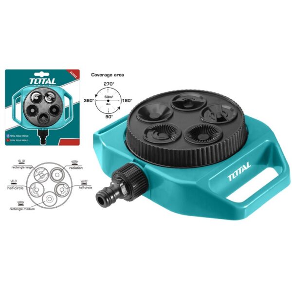Total Garden Water Sprinkler Turret Plastic Thps63022